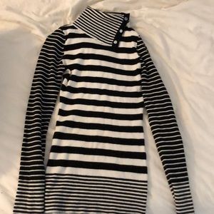 Button up turtle neck